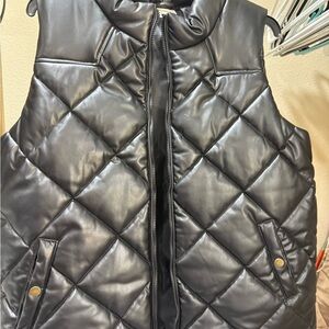 Black Quilted Women's Vest
